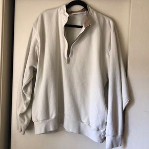 Men’s Orvis Off-White Half Zip Pullover